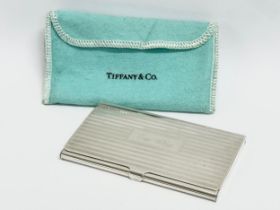 A 925 silver Tiffany & Co card case with cover. Top Dog. 57.36 grams. 9.3x5.6cm
