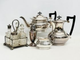 A quantity of silver plate.