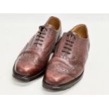 A pair of gents leather Barbour Itshide Commando shoes. Size 12 UK.