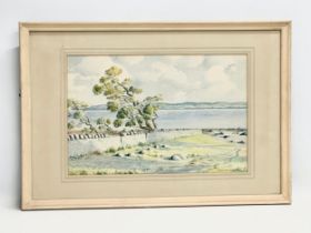 A watercolour by J.H. Chambers. 37x24cm. Frame 54.5x37cm