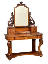 A Victorian mahogany Duchess dressing table. 122x52x181cm (6)