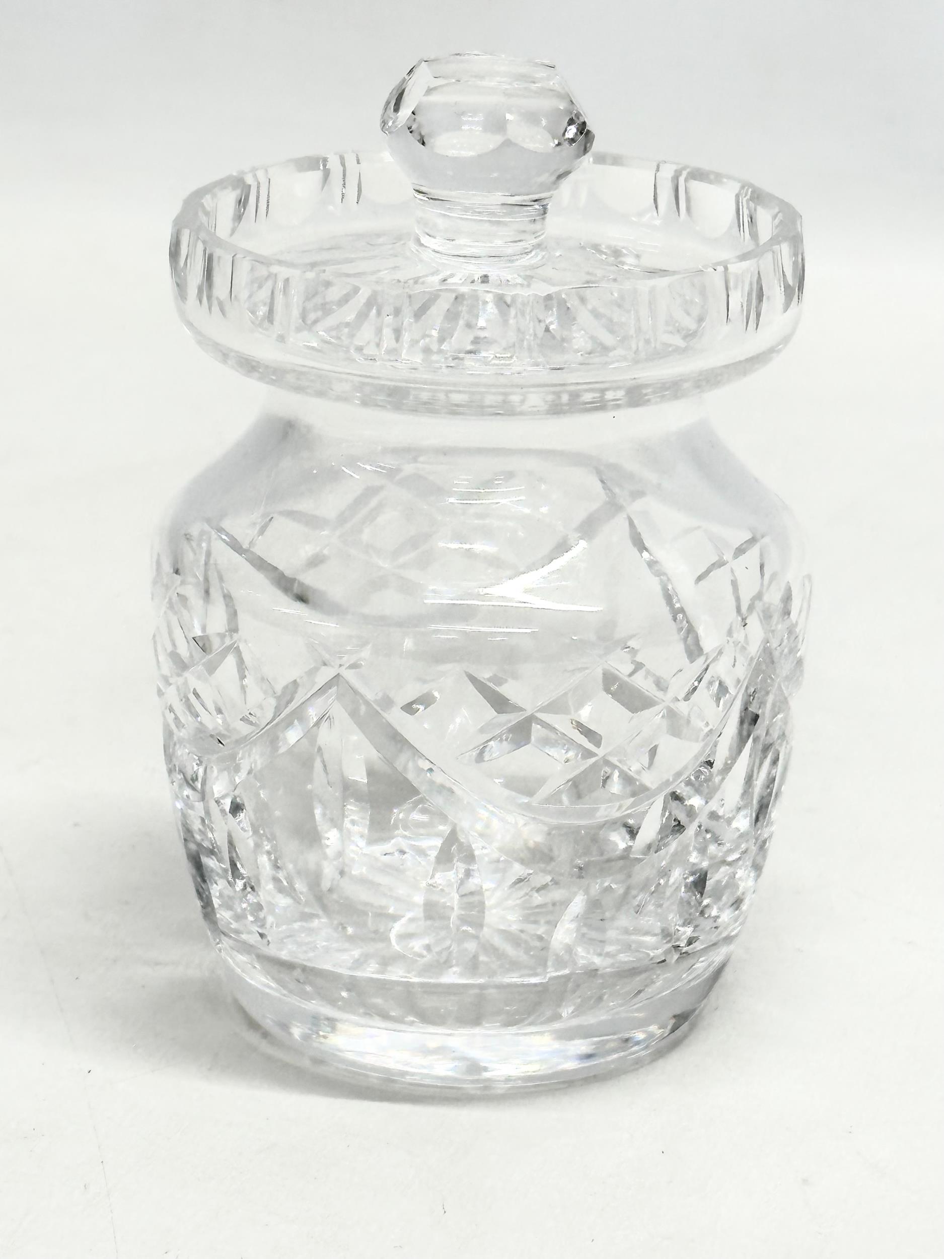 4 Waterford Crystal honey pots. 13cm - Image 4 of 5
