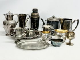 A quantity of 19th and 20th century silver plate.