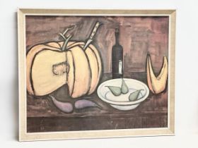 A Mid Century print ‘Melons and Pears’ by Bernard Buffet. 82x66cm