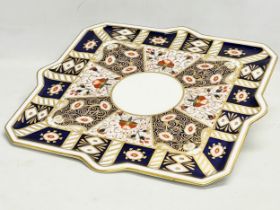 A large late 19th century Mintons ‘Imari’ porcelain tea tray. Circa 1875-1890. 40.5x40.5cm