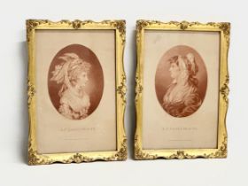 A pair of late 19th century gilt framed prints of the original 18th century engravings. A St Giles’s