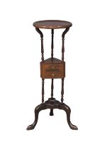 A Georgian style mahogany wing stand. 85.5cm