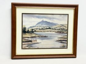 A signed print by R.W. Young. Scrabo Tower, Newtownards. 58x48cm