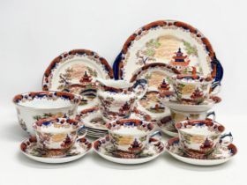 A 20 piece early 20th century Ford & Sons ‘Geisha’ Chinese style tea service. Circa 1902.