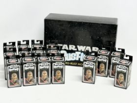 A collection of Star Wars Bust-Ups Micro Models Kits. Series 1. Gentle Giant LTD. Chewbacca x4,