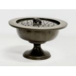 An early 20th century Far Eastern bronze incense burner. 23x14cm