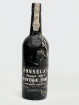 A bottle of Fonseca’s Finest 1977 Vintage Port. 75cl.