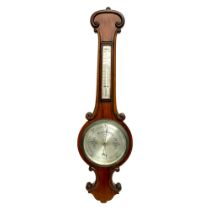 A good quality Victorian mahogany barometer by R. McDowell & Co LTD, Belfast. 93cm