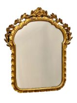 A good quality late 19th/early 20th century Italian gilt framed mirror. 51x62cm.