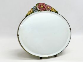 A 1930’s Barbola bevelled mirror. 28x28cm