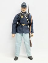 A Sideshow Toys American Civil War Brotherhood of Arms Union Infantry Action Figure. 32cm