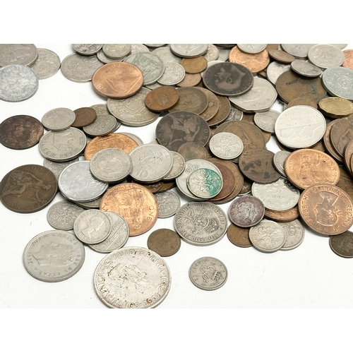 A collection of British coins. - Image 2 of 4