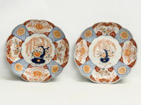 A pair of large early 20th century Japanese Imari chargers/bowls. Late Meiji. Circa 1900. 31x5.5cm