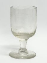 A Victorian glass tavern rummer. 6x11cm