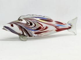 A large 1960’s Romanian Art Glass fish. 51cm
