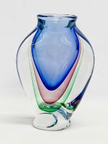 A large Murano Vetreria Artistica Oball ‘Cobra’ vase. Original design by Luigi Onesto. 19x27cm