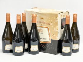 6 bottles of Canale Presecco Frizzante with box.