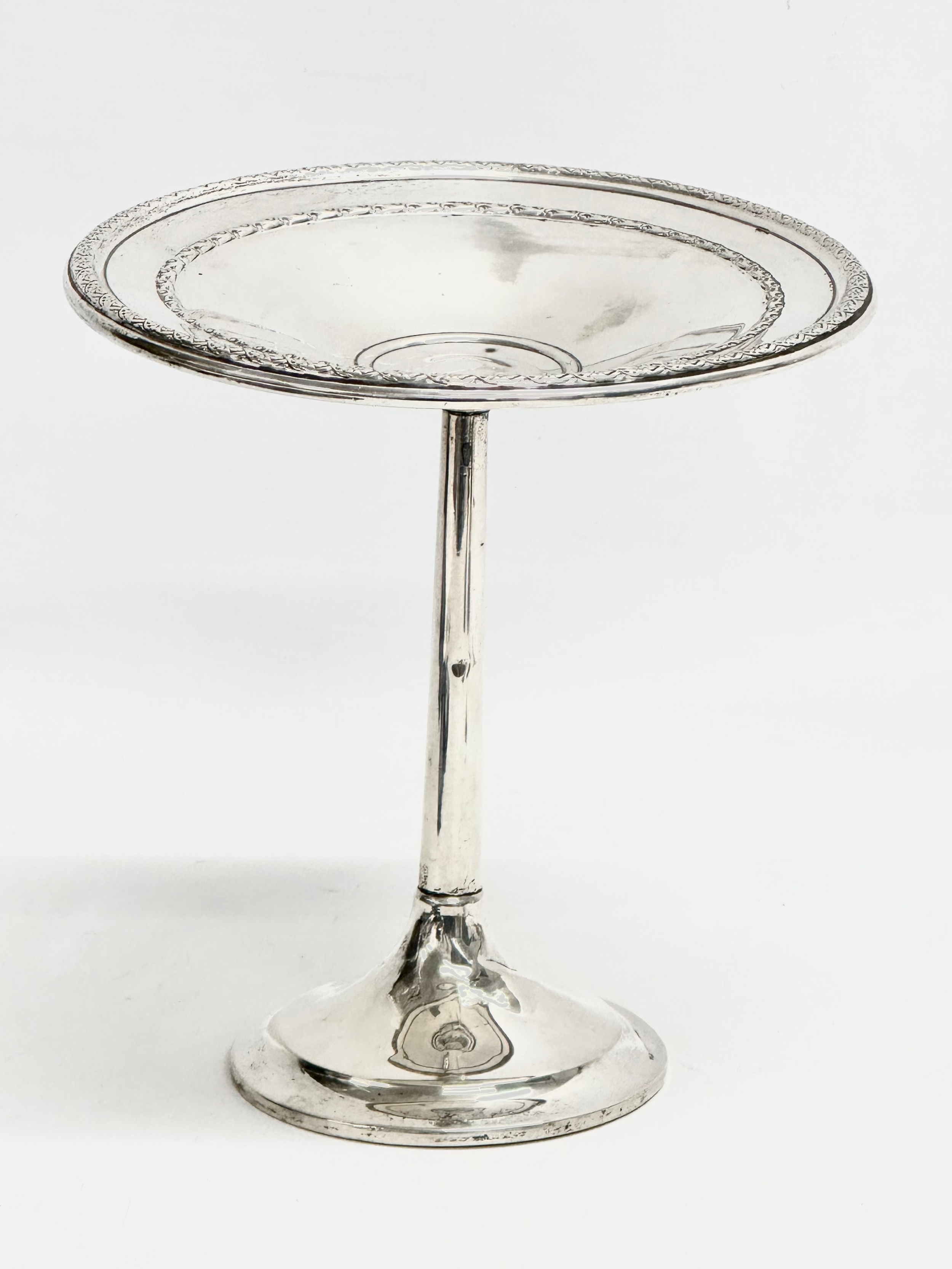 A late 19th/early 20th century sterling silver tazza by Alvin. 15.5x16cm. 128.81 grams.