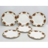 A set of six 1962 Royal Albert ‘Old Country Roses’ dinner plates. 26.5cm