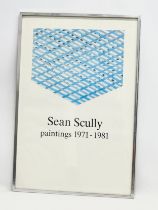 A Sean Scully Paintings 1971-1981 framed poster. 52.5x78cm