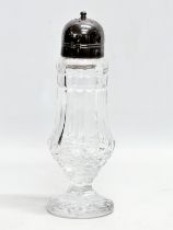 A Waterford Crystal ‘Lismore’ sugar shaker. 20.5cm