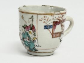 An 18th century Chinese export coffee cup. Circa 1760-1780. 8.5x6x6cm