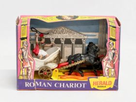 A Britains Herald Models Roman Chariot with box. 19x9x13cm