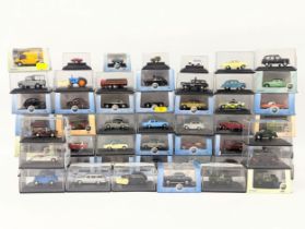 A collection of model cars including mostly Oxford Die-Casts