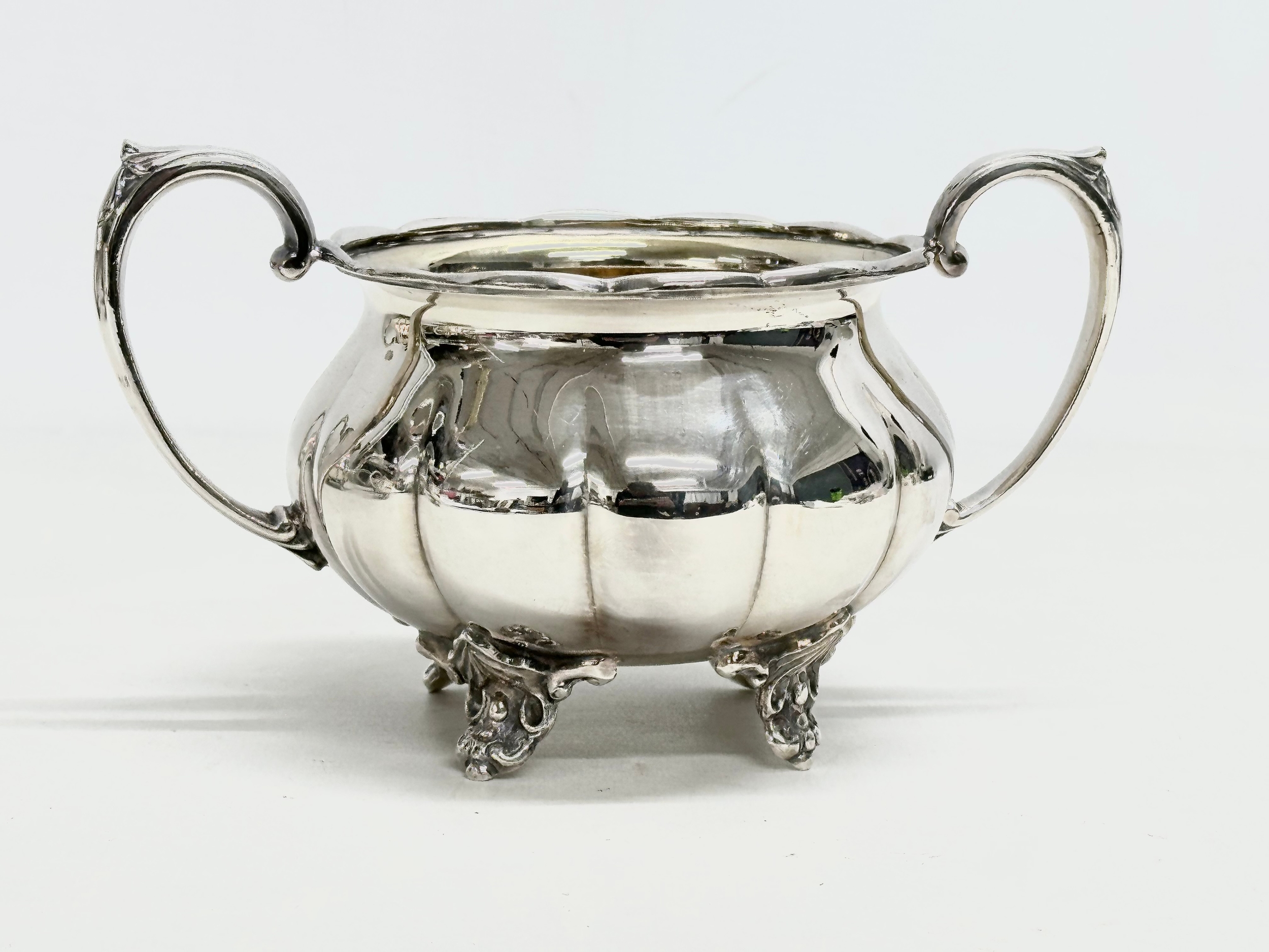 A 4 piece Georgian style silver plated tea service by Cooper Brothers. - Image 4 of 5