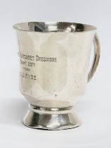 A late 19th century silver mug by S Blanckensee & Son. Circa 1894. 123.71 grams. 9x7x8cm