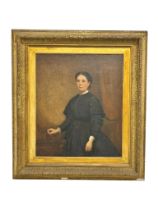 A large 19th century oil portrait on canvas by James Butler Brenan RHA (1825-1889)in original