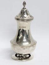 A late 19th century silver sugar shaker by S Blanckensee & Son. Circa 1894. Birmingham. 15cm. 96.