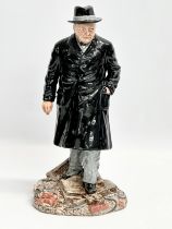 A large Limited Edition Royal Doulton ‘Winston. S. Churchill’ figurine. HN3433. 1587/5000. 31.5cm