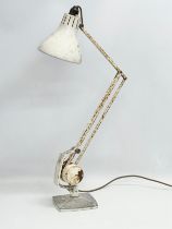 A large vintage Hadrill Horstmann Simplus Counterbalance Anglepoise lamp. 82cm extended.