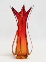 A vintage Murano Glass vase by Flavio Poli for Seguso. 27cm