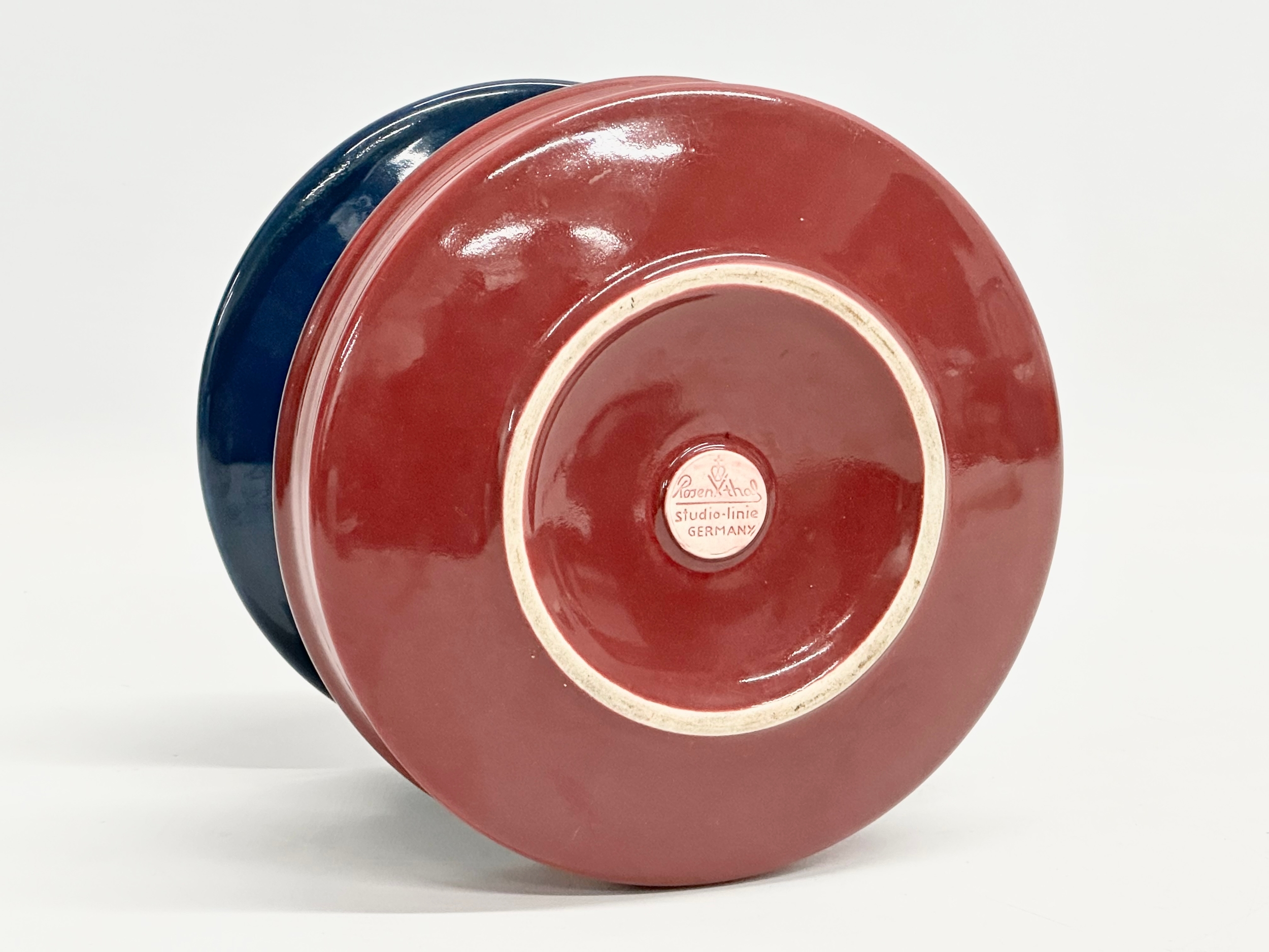 A vintage Tapio Wirkkala glazed pottery vase for Rosenthal Studio Line, Germany. 16x12cm - Image 2 of 4