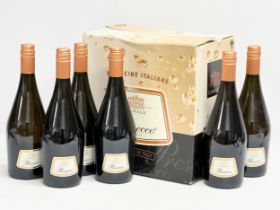 6 bottles of Canale Presecco Frizzante with box.