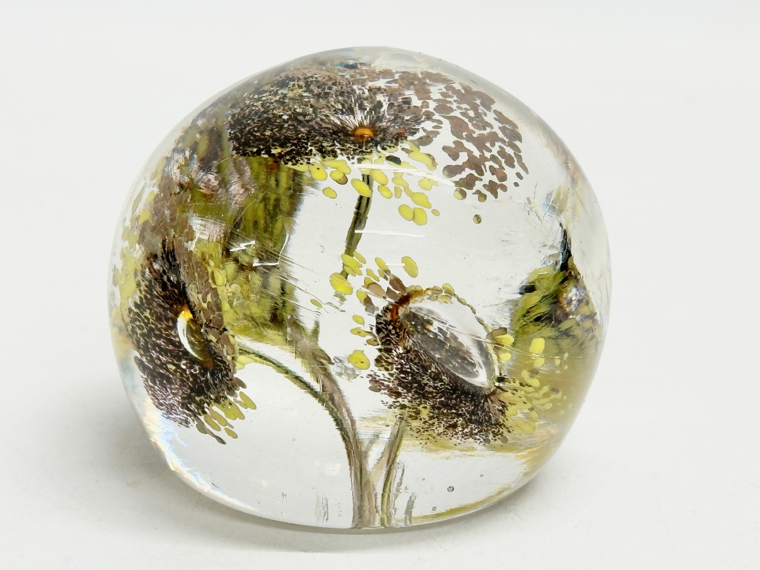 A late 19th/early 20th century glass dump paperweight and 3 others. A vintage millefiori paperweight - Image 9 of 12