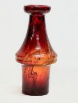 An early 20th century Art Glass lava vase. Circa 1920. 21.5cm