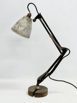 A vintage Industrial anglepoise lamp. 72cm fully extended.