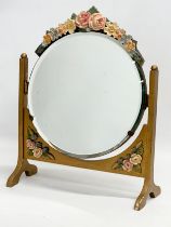 A 1930’s Barbola dressing mirror. 29.5x12x38cm