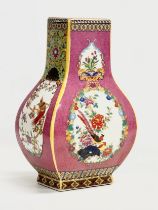 A decorative Chinese enamelled pottery vase. 19x12x29cm