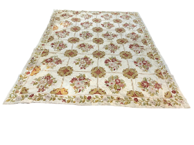 A large Indian Kashmir rug. Exclusively made for Harvey Nichols. 268x344cm