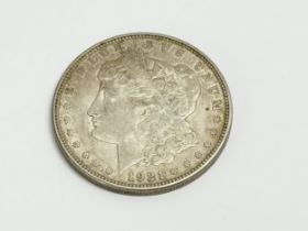 A US silver dollar. 1921.