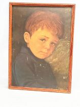 A large 1960’s Mid Century Giovanni Bragolin print. Alfie Crying Tears. 51.5x70.5cm